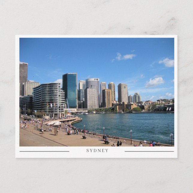 Sydney CBD Urban Skyline and Cityscape Australia Vykort (Framsida)