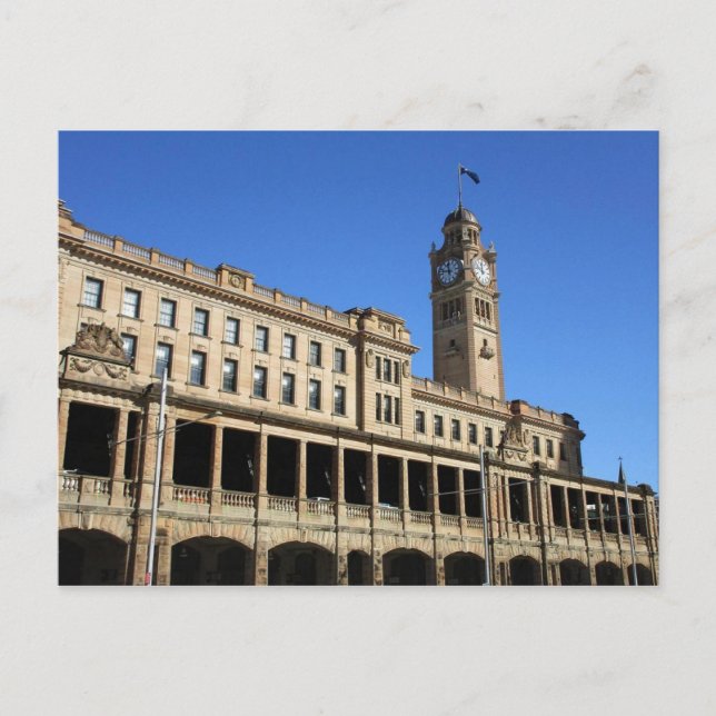 Sydney Central Railway Station byggnadskort Vykort (Framsida)