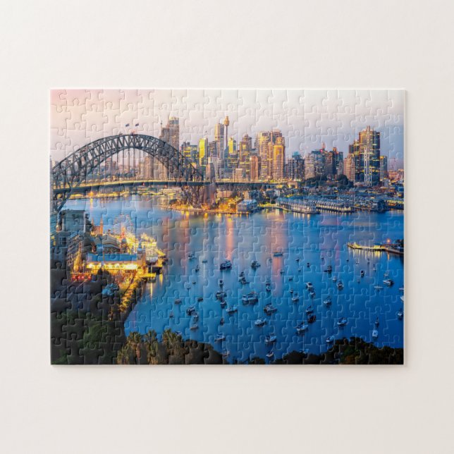 Sydney City Jigszle Puzzle Pussel (Horisontell)