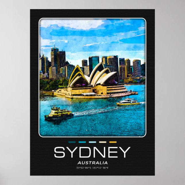 Sydney City Poster (Framsidan)