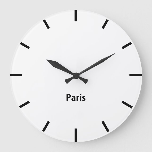 Sydney City Time Zon Newsroom Wall Large Clock Stor Klocka (Framsida)