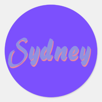 Sydney-dekaler Runt Klistermärke