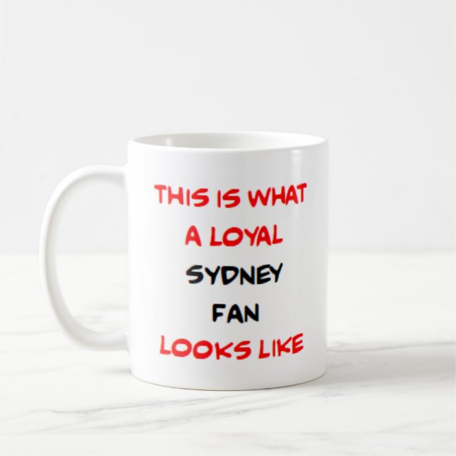 Sydney-fan, lojal kaffemugg (Vänster)