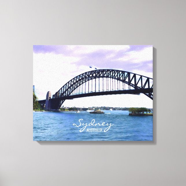 Sydney Ferry Harbor Bridge Canvastryck (Framsida)