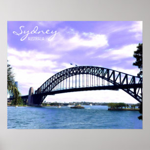 Sydney Ferry Harbor Bridge Poster