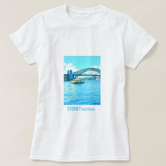 Sydney Ferry Harbor Bridge T Shirt (Design framsida)