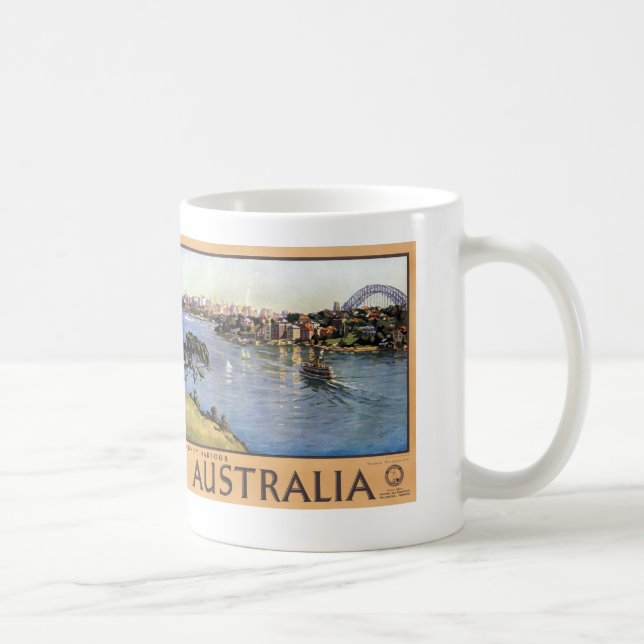 Sydney hamn Australien Kaffemugg (Höger)