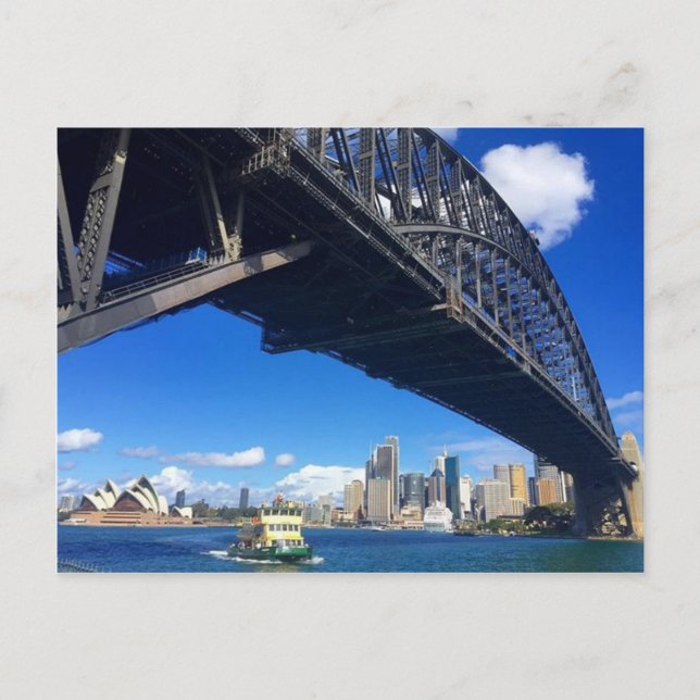 Sydney hamn färja vykort (Framsida)