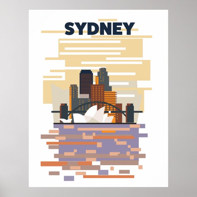 Sydney hamn poster (Framsidan)