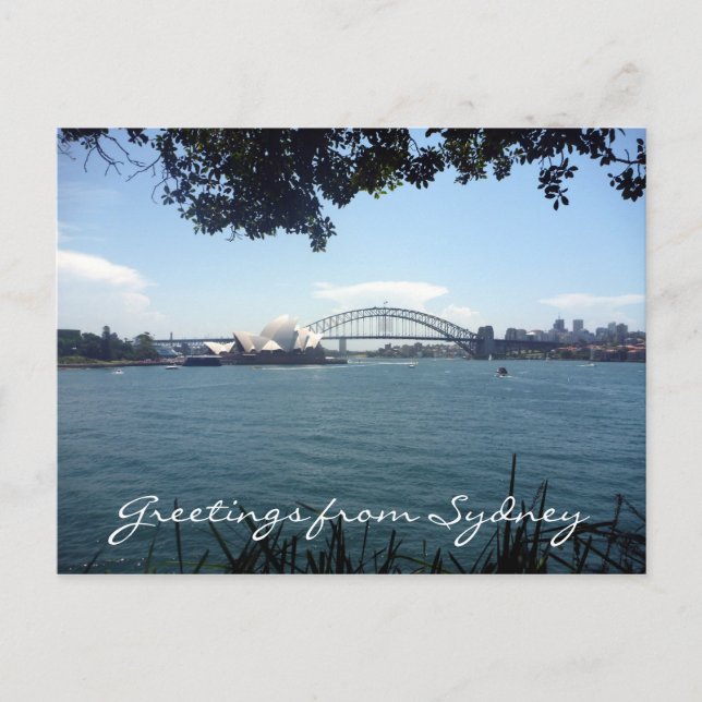 sydney hamninblick vykort (Framsida)