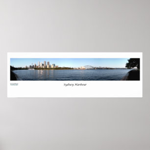 Sydney hamnpanorama poster