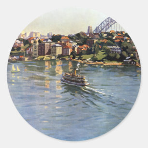 Sydney Harbor, Australien Runt Klistermärke