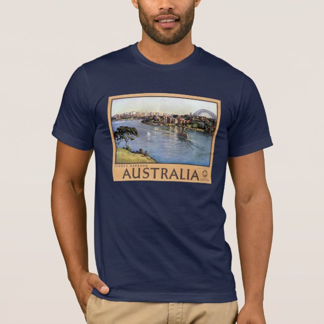 Sydney Harbor Australien T Shirt (Framsida)