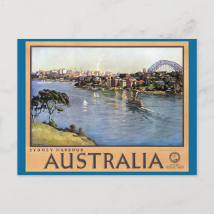 Sydney Harbor, Australien Vykort