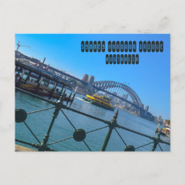 Sydney Harbor Bridge i Sydney Australia Vykort