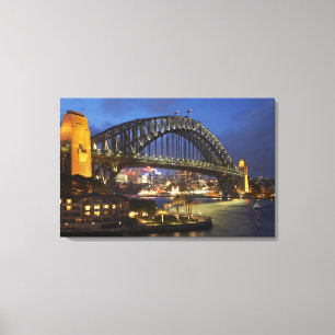 Sydney Harbor Bridge och Park Hyatt Sydney Hotel Canvastryck