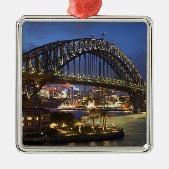 Sydney Harbor Bridge och Park Hyatt Sydney Hotel Julgransprydnad Metall (Framsidan)