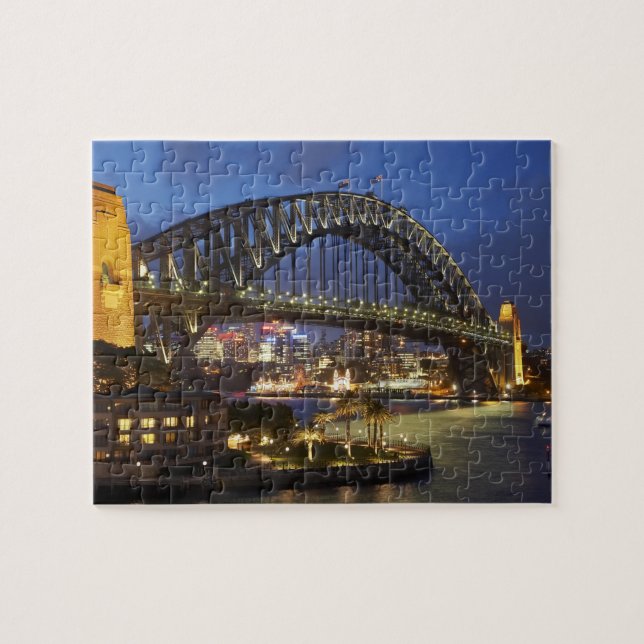 Sydney Harbor Bridge och Park Hyatt Sydney Hotel Pussel (Horisontell)