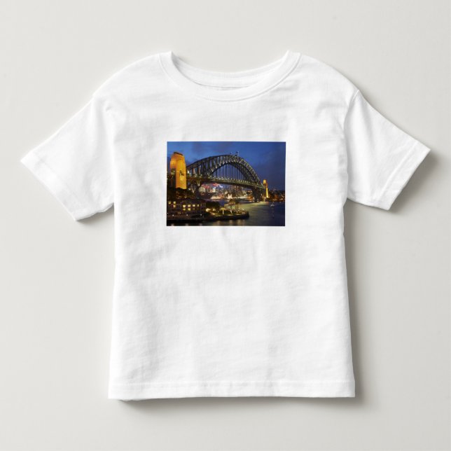 Sydney Harbor Bridge och Park Hyatt Sydney Hotel Tee Shirt (Framsida)