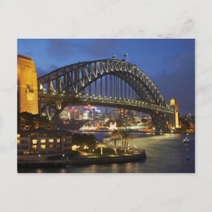 Sydney Harbor Bridge och Park Hyatt Sydney Hotel Vykort