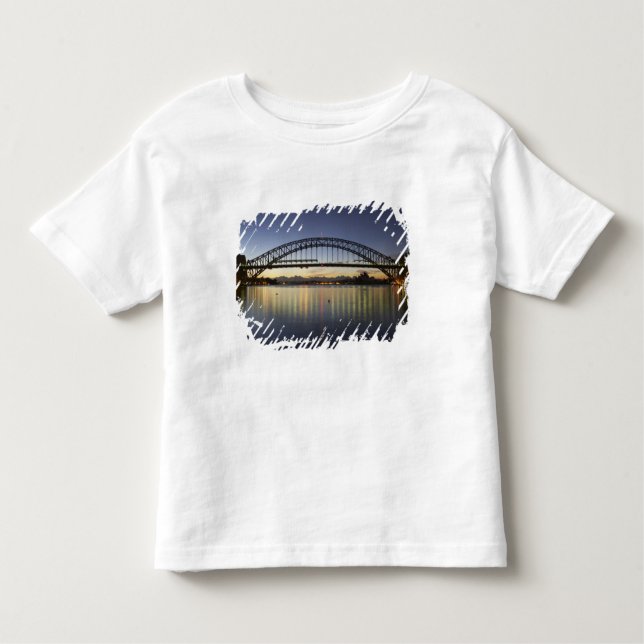 Sydney Harbor Bridge och Sydney Opera House på Tee Shirt (Framsida)