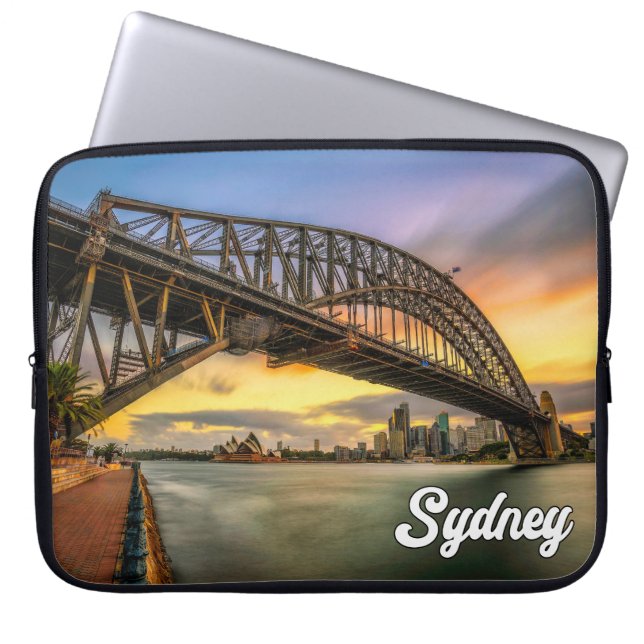 Sydney Harbor Bridge, Sydney, Australien Laptop Fodral (Framsidan)