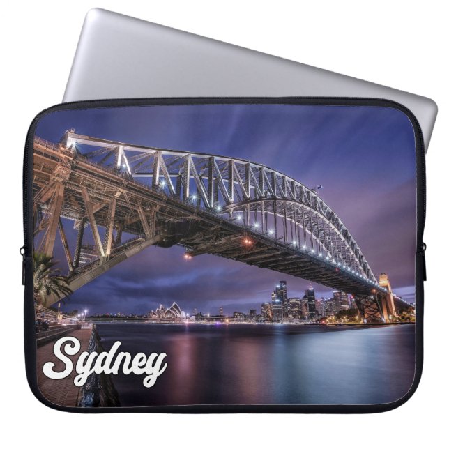 Sydney Harbor Bridge, Sydney, Australien Laptop Fodral (Framsidan)
