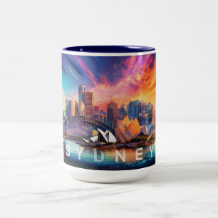 Sydney Harbor City Två-Tonad Mugg