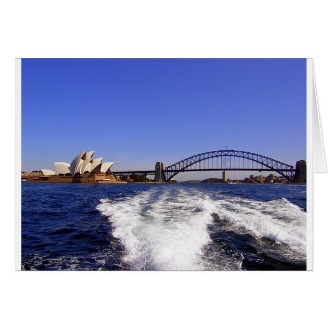 Sydney Harbor Hälsningskort (Framsidan Horizontal)