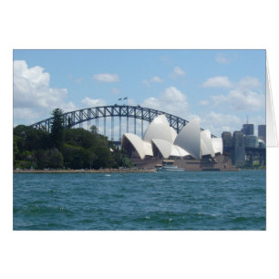 Sydney harbor hälsningskort