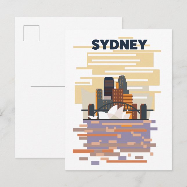 Sydney Harbor Inbjudan Vykort (Fram/baksida)