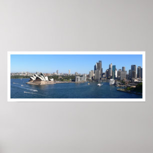 Sydney Harbor, Opera House, Skyline, Panoramic Poster