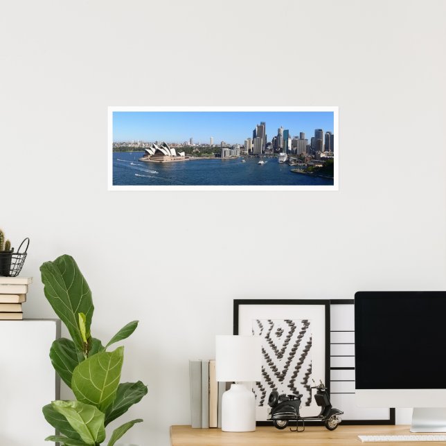Sydney Harbor, Opera House, Skyline, Panoramic Poster (Hemmakontoret)