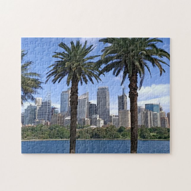 Sydney Harbor Skyline Pussel (Horisontell)