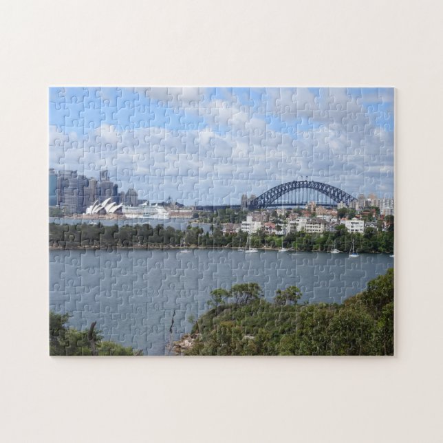 Sydney Harbor Skyline Puzzle Pussel (Horisontell)