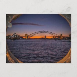 Sydney Harbor Sunset Vykort