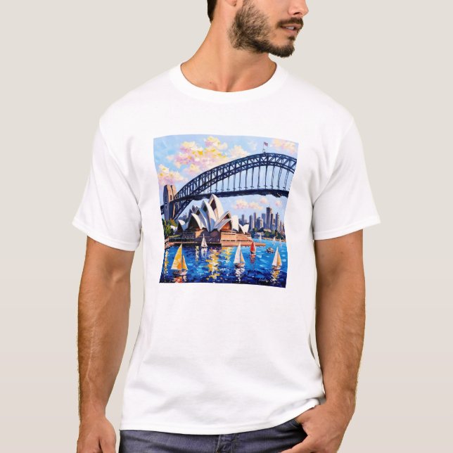 Sydney Harbor Vibrance Tee (Framsida)