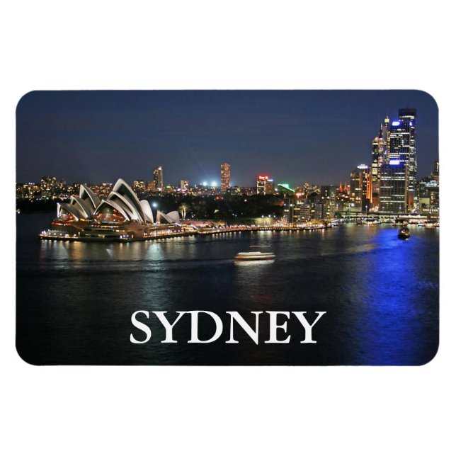 Sydney Harbor vid Circular Quay Magnet (Horisontell)