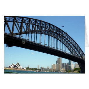 Sydney harbor vista hälsningskort