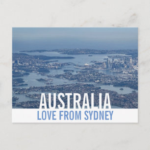 Sydney Harbour av Luft Kärlek från Australien Vykort