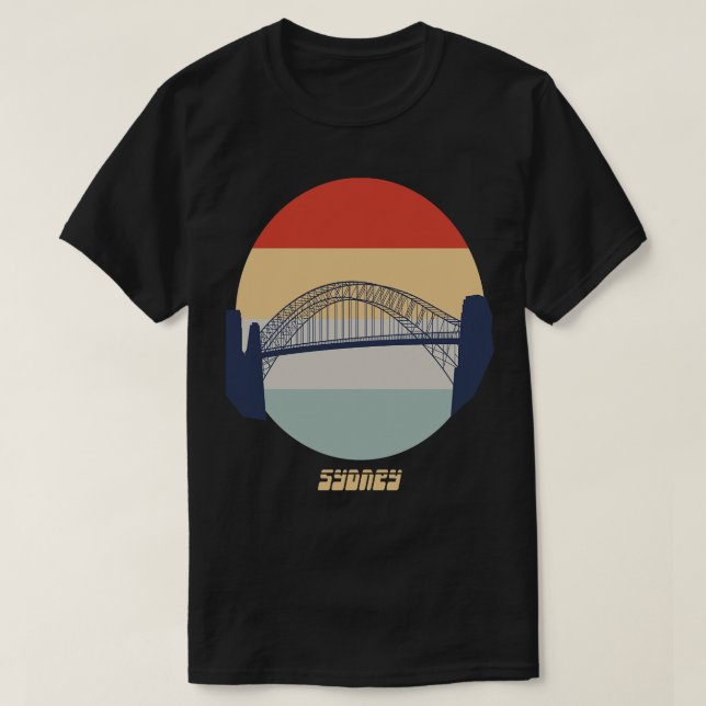 Sydney Harbour Bridge 2 T Shirt (Design framsida)