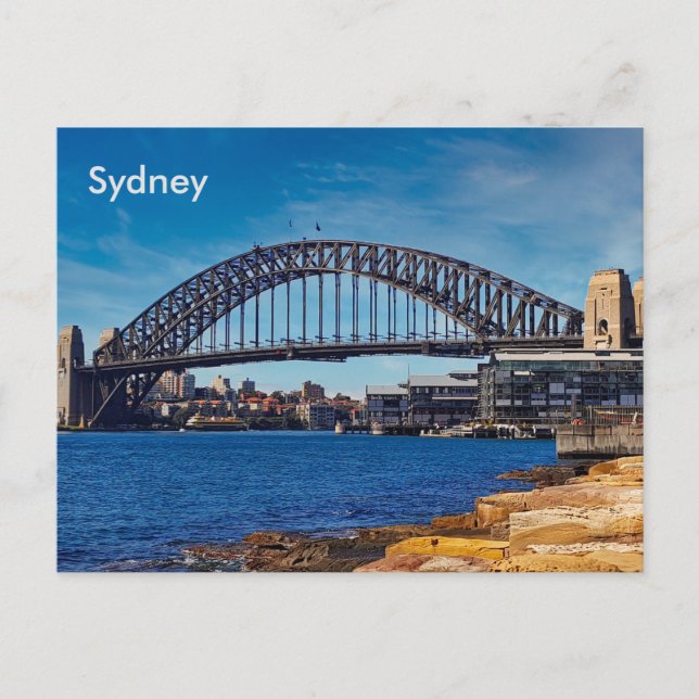 Sydney Harbour Bridge Australia Postcard Vykort (Framsida)
