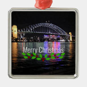 Sydney Harbour Bridge - God jul! Julgransprydnad Metall
