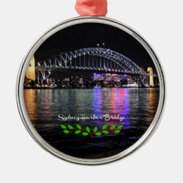 Sydney Harbour Bridge, märkt, julklapp Julgransprydnad Metall