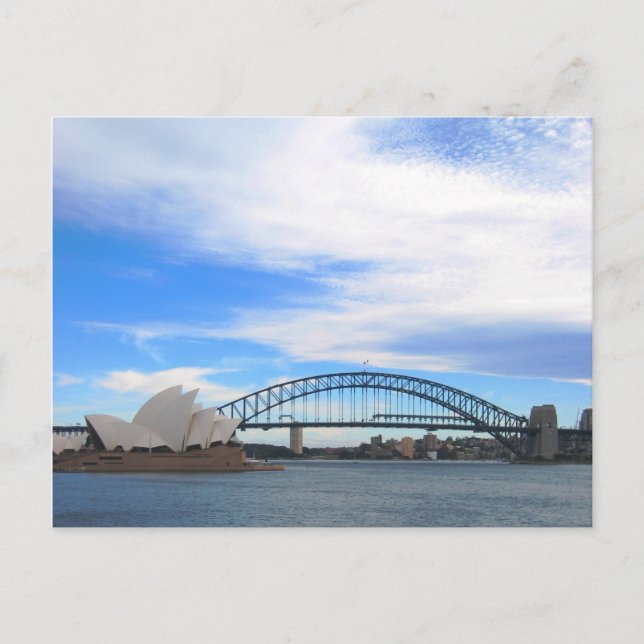 Sydney Harbour Bridge och Opera House Vykort (Framsida)