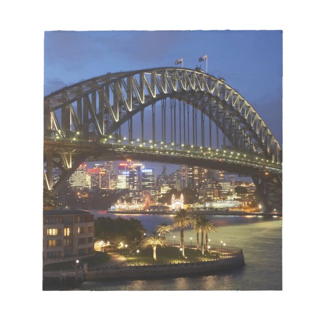 Sydney Harbour Bridge och Park Hyatt Sydney Hotel Anteckningsblock (Framsida)