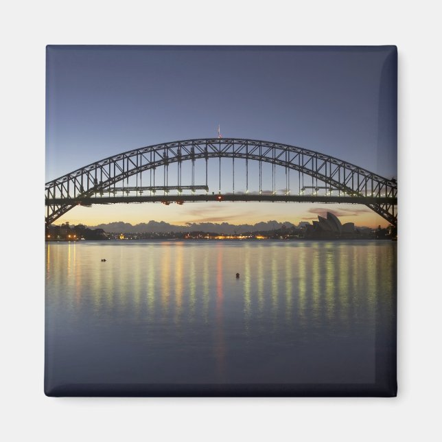 Sydney Harbour Bridge och Sydney Opera House vid Magnet (Framsidan)