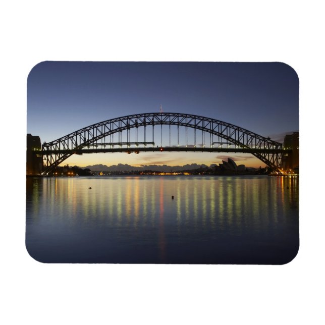 Sydney Harbour Bridge och Sydney Opera House vid Magnet (Horisontell)