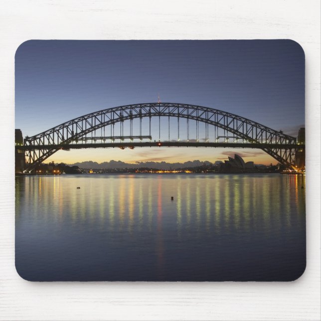Sydney Harbour Bridge och Sydney Opera House vid Musmatta (Framsidan)