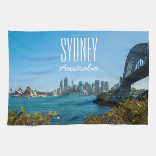 Sydney Harbour Bridge & Opera House Skyline Kökshandduk